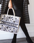 Handmade Beaded Tote - EMMYDEVEAUX