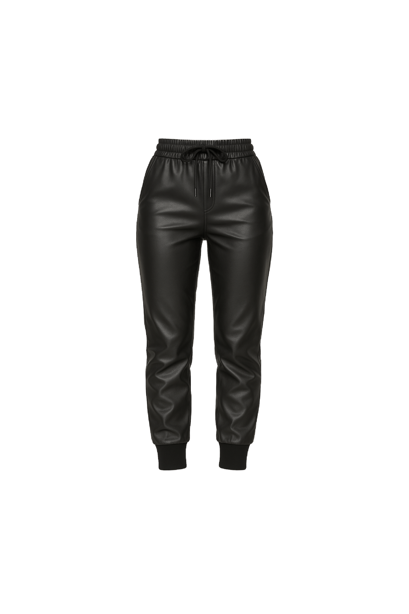 Pleather Joggers - EMMYDEVEAUX