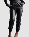 Pleather Joggers - EMMYDEVEAUX
