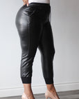 Pleather Joggers - EMMYDEVEAUX