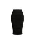 Ruched Midi Skirt - EMMYDEVEAUX