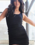 Ruched Tank Mini Dress - EMMYDEVEAUX