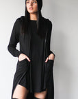 Double Layered Long Hoodie - EMMYDEVEAUX