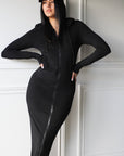 Double Layered Long Hoodie - EMMYDEVEAUX