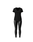 Boyfriend T-Shirt + Pleather Leggings - EMMYDEVEAUX