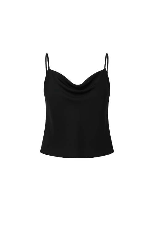 Chiffon Cowl Neck Camisole - EMMYDEVEAUX