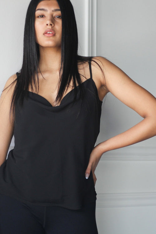 Chiffon Cowl Neck Camisole