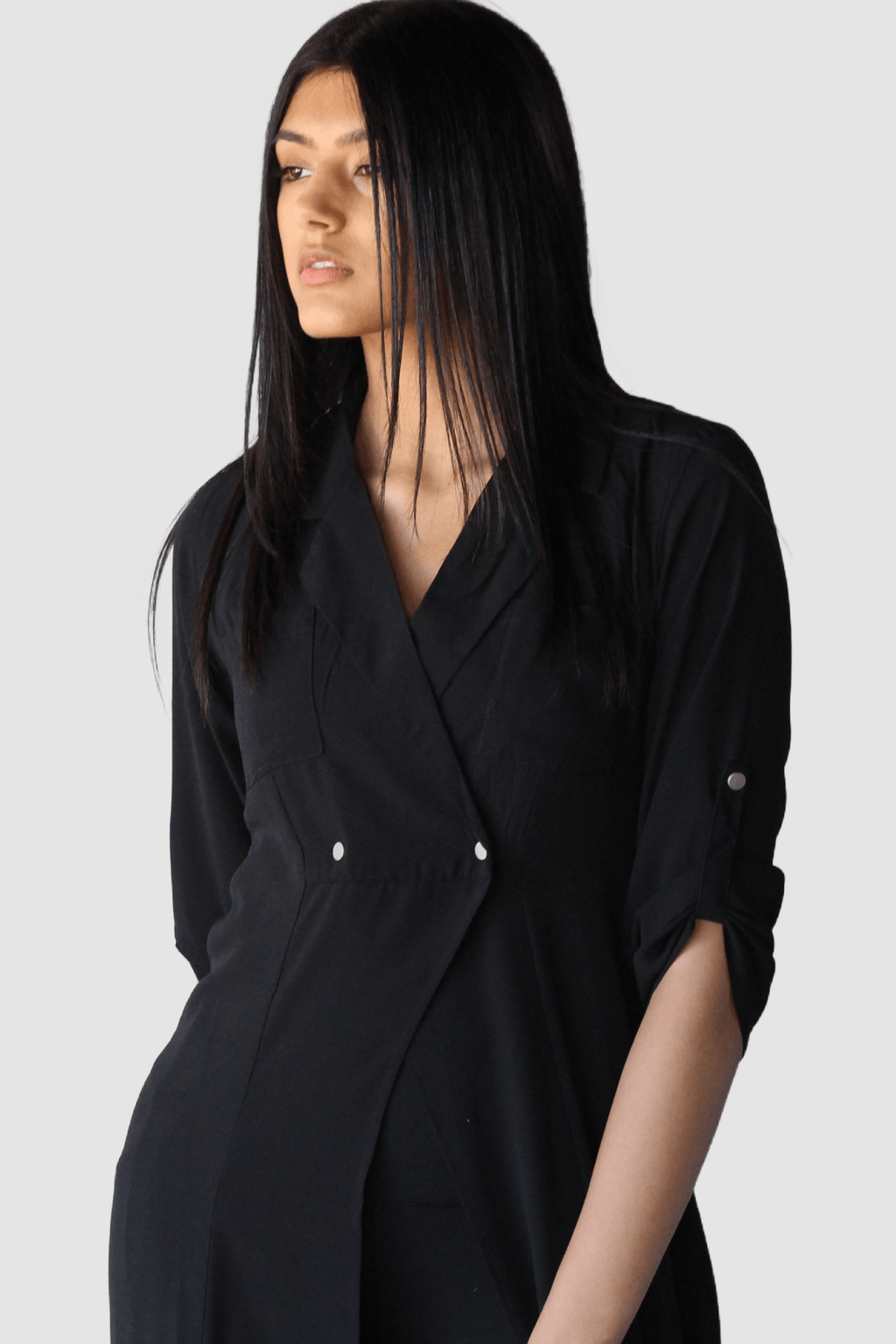 Double Breasted Duster - EMMYDEVEAUX