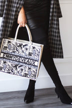 Handmade Beaded Tote - EMMYDEVEAUX