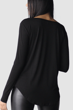 Long Sleeved Boyfriend T-Shirt - EMMYDEVEAUX