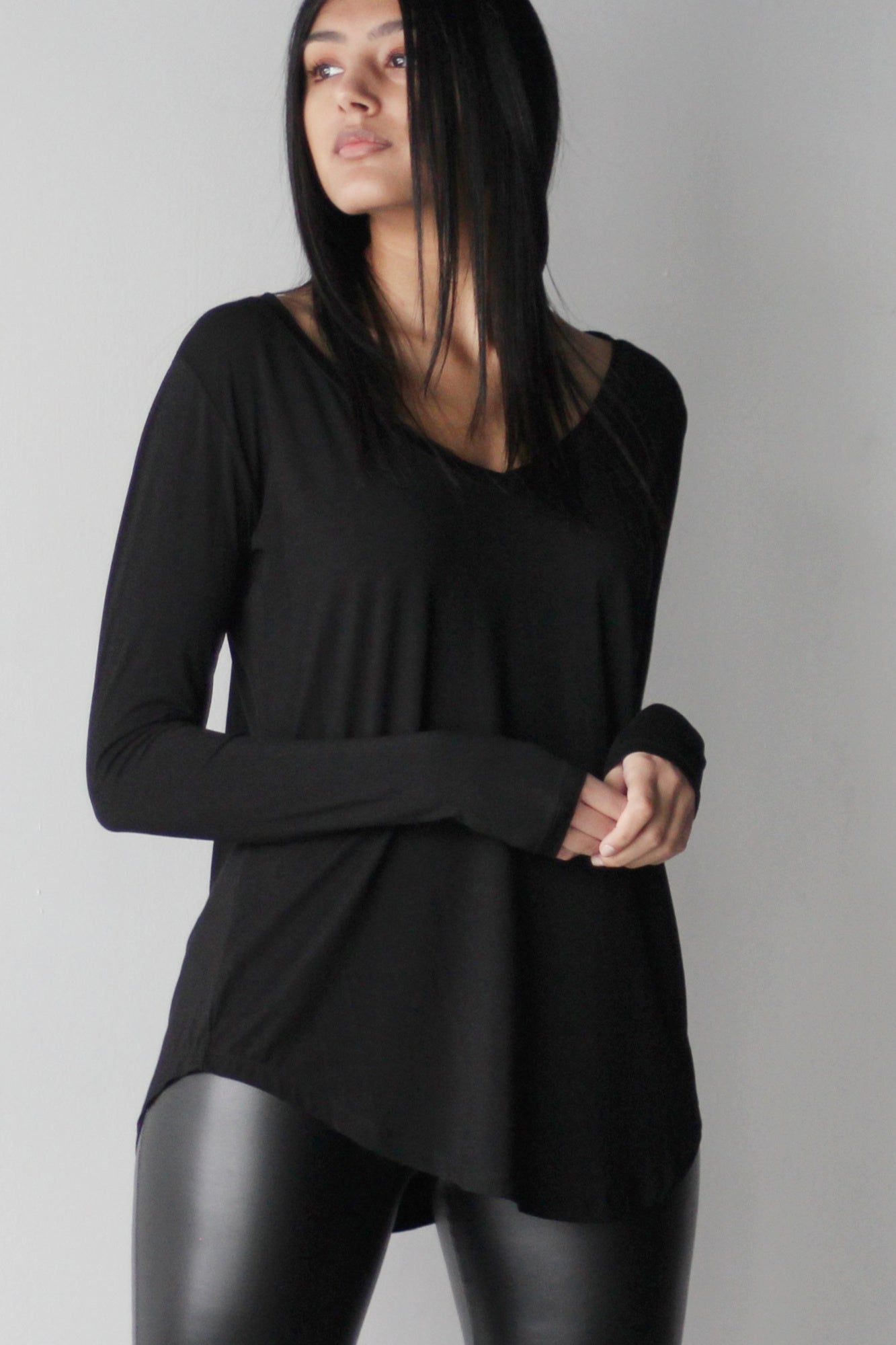 Long Sleeved Boyfriend T-Shirt - EMMYDEVEAUX