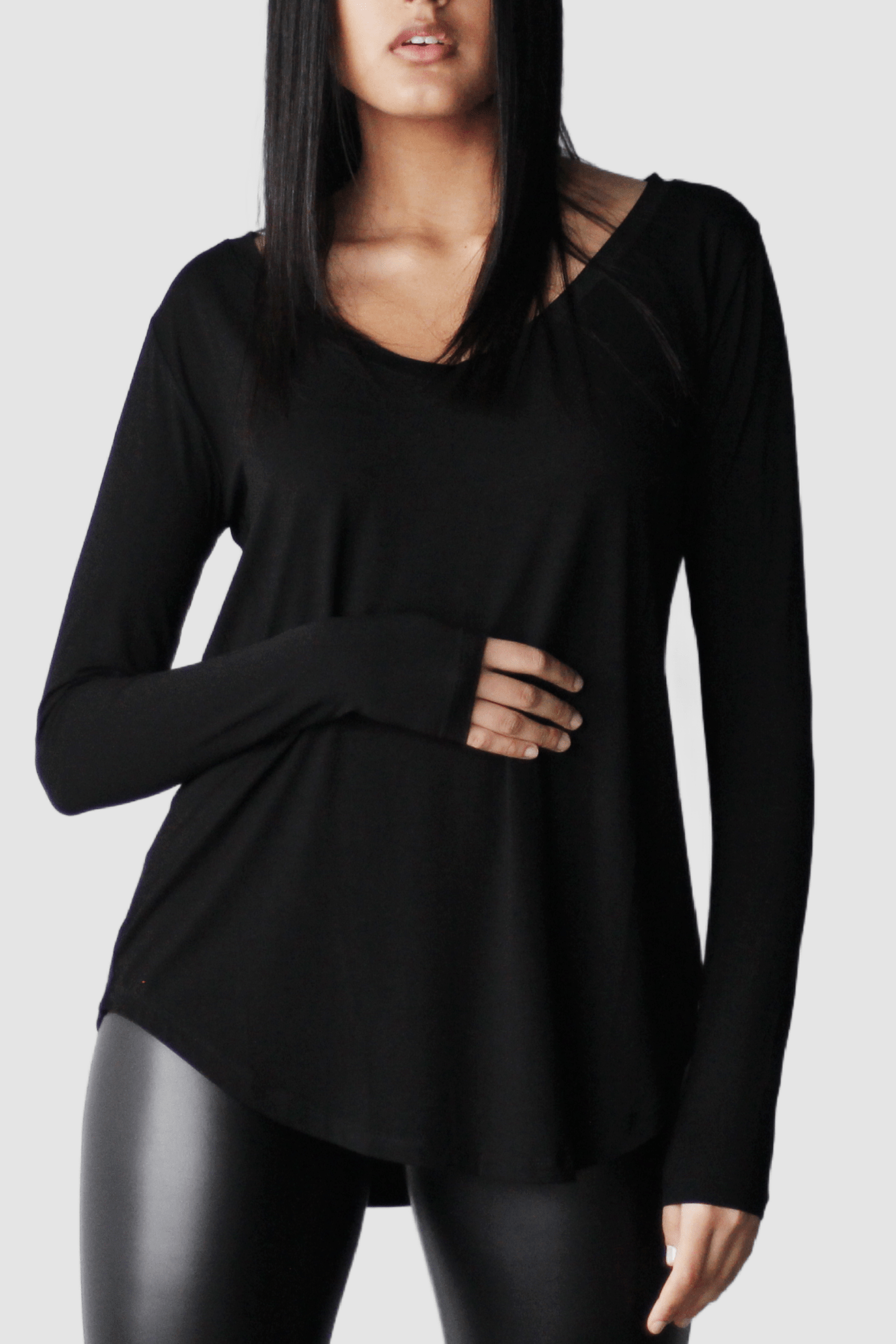 Long Sleeved Boyfriend T-Shirt - EMMYDEVEAUX