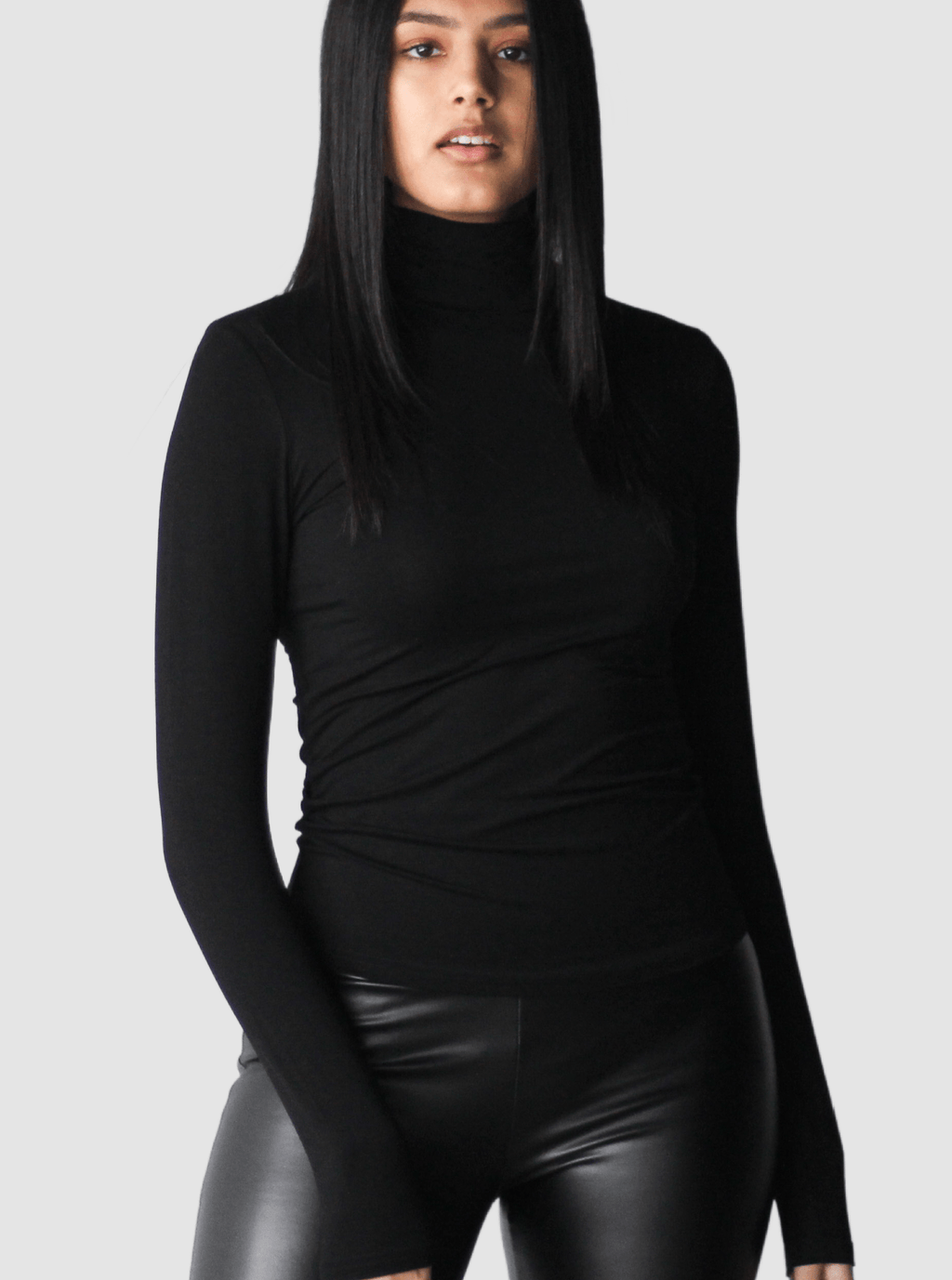 Long Sleeved Turtleneck Shirt - EMMYDEVEAUX