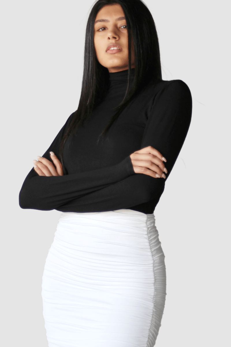 Long Sleeved Turtleneck Shirt - EMMYDEVEAUX