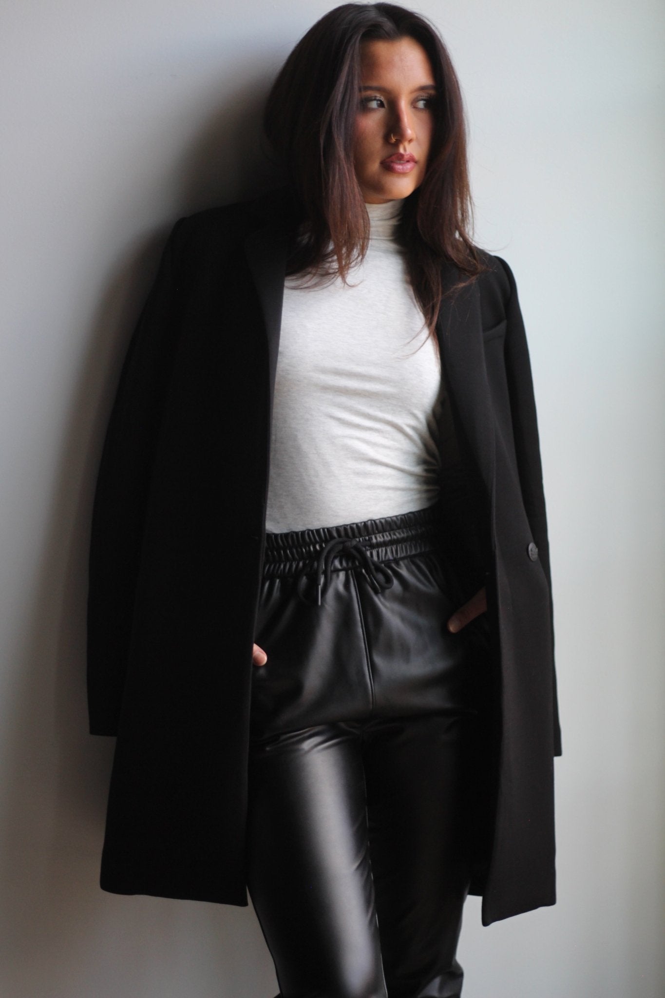 Long Sleeved Turtleneck Shirt - EMMYDEVEAUX