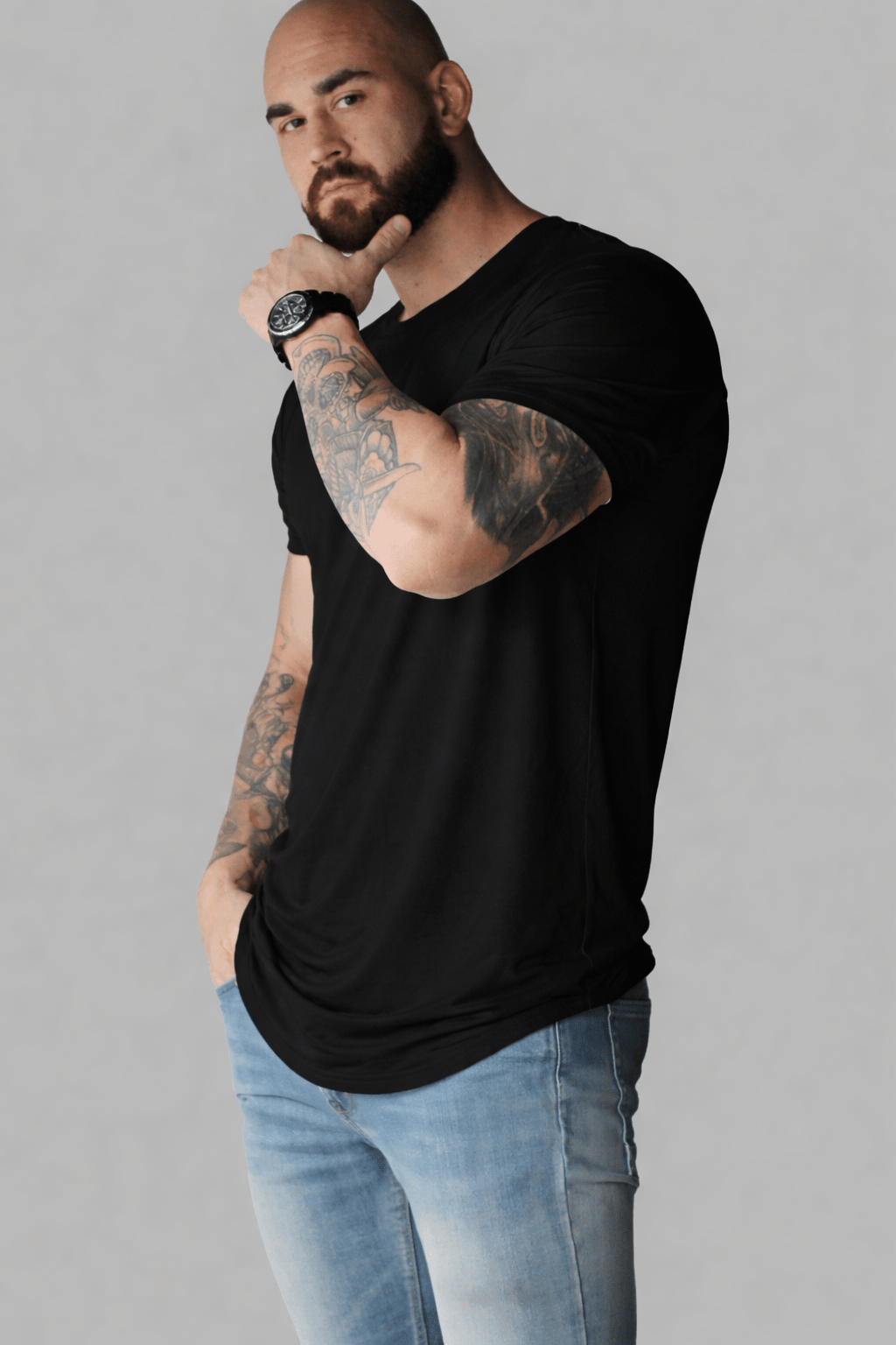 Men's Double Layered Relaxed Fit T-Shirt - EMMYDEVEAUX