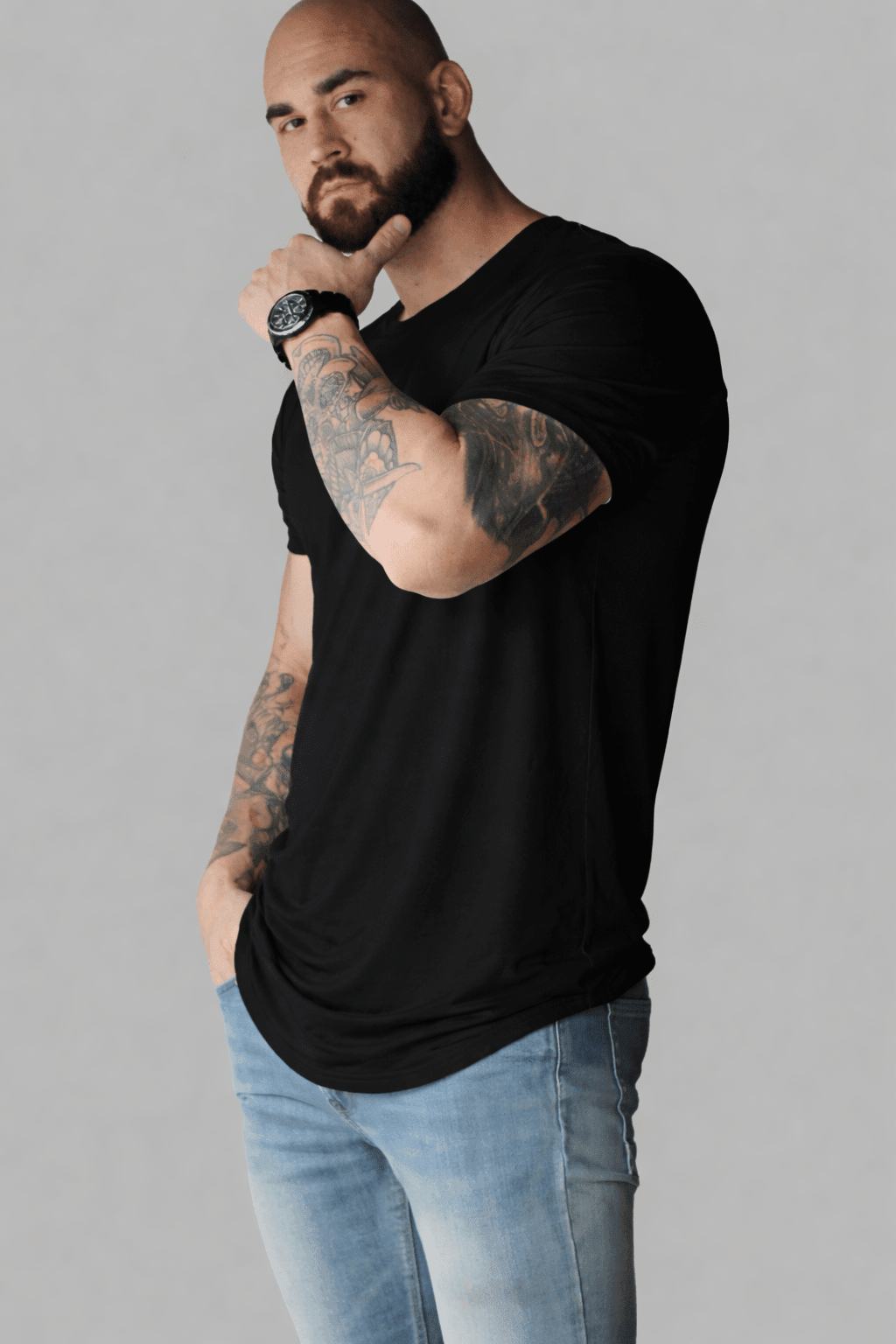 Men's Double Layered Relaxed Fit T-Shirt - EMMYDEVEAUX
