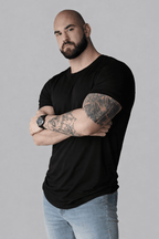 Men's Double Layered Relaxed Fit T-Shirt - EMMYDEVEAUX