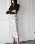 Regular Sequin Skirt - EMMYDEVEAUX