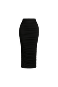 Ruched Maxi Skirt - EMMYDEVEAUX