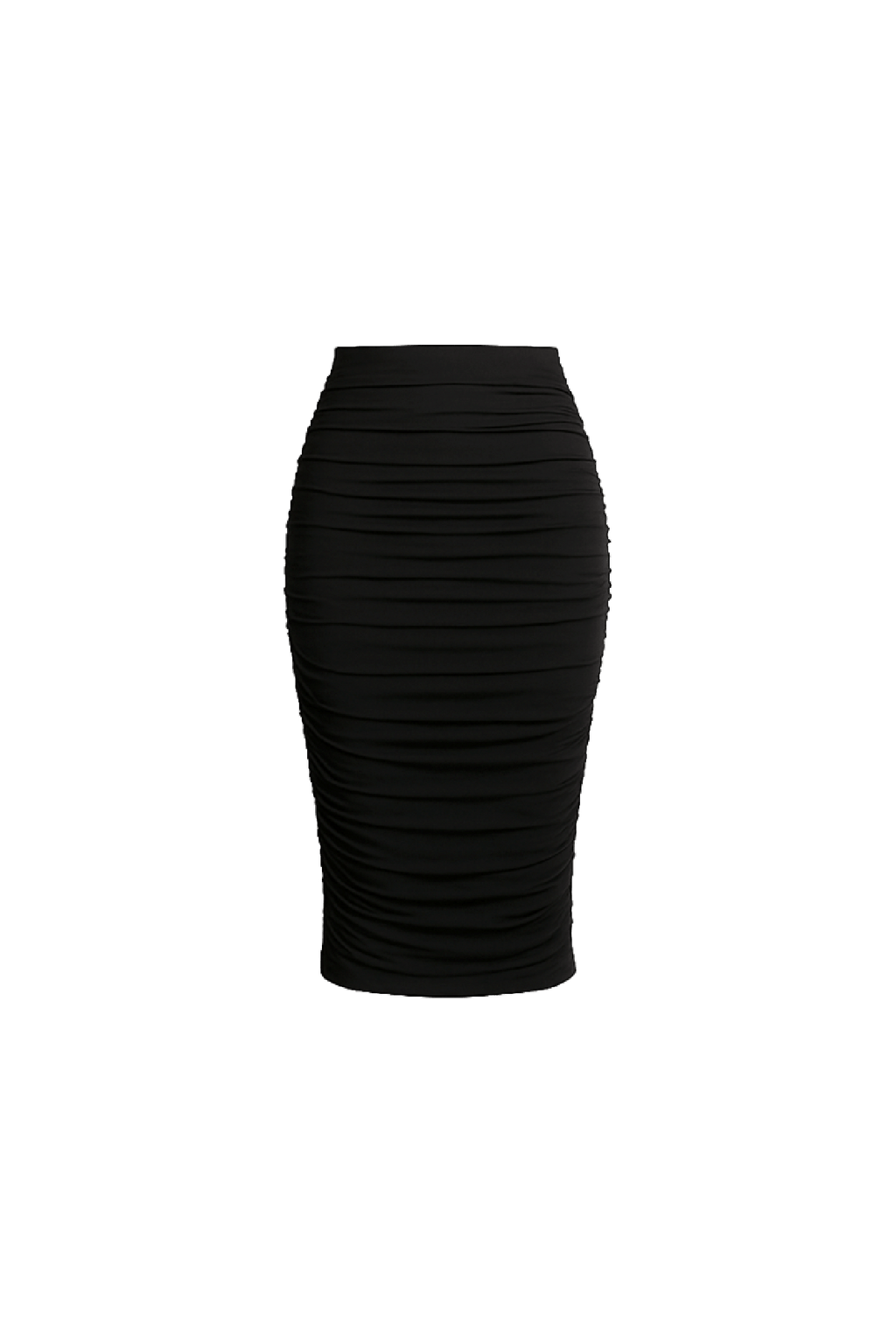 Ruched Midi Skirt - EMMYDEVEAUX