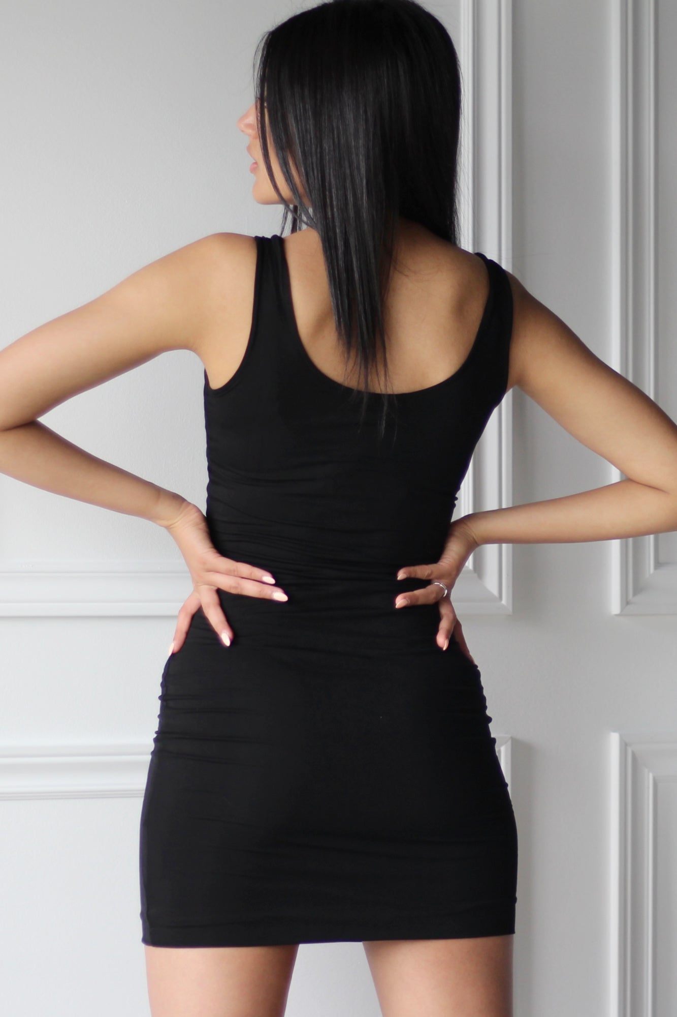 Ruched Tank Mini Dress - EMMYDEVEAUX