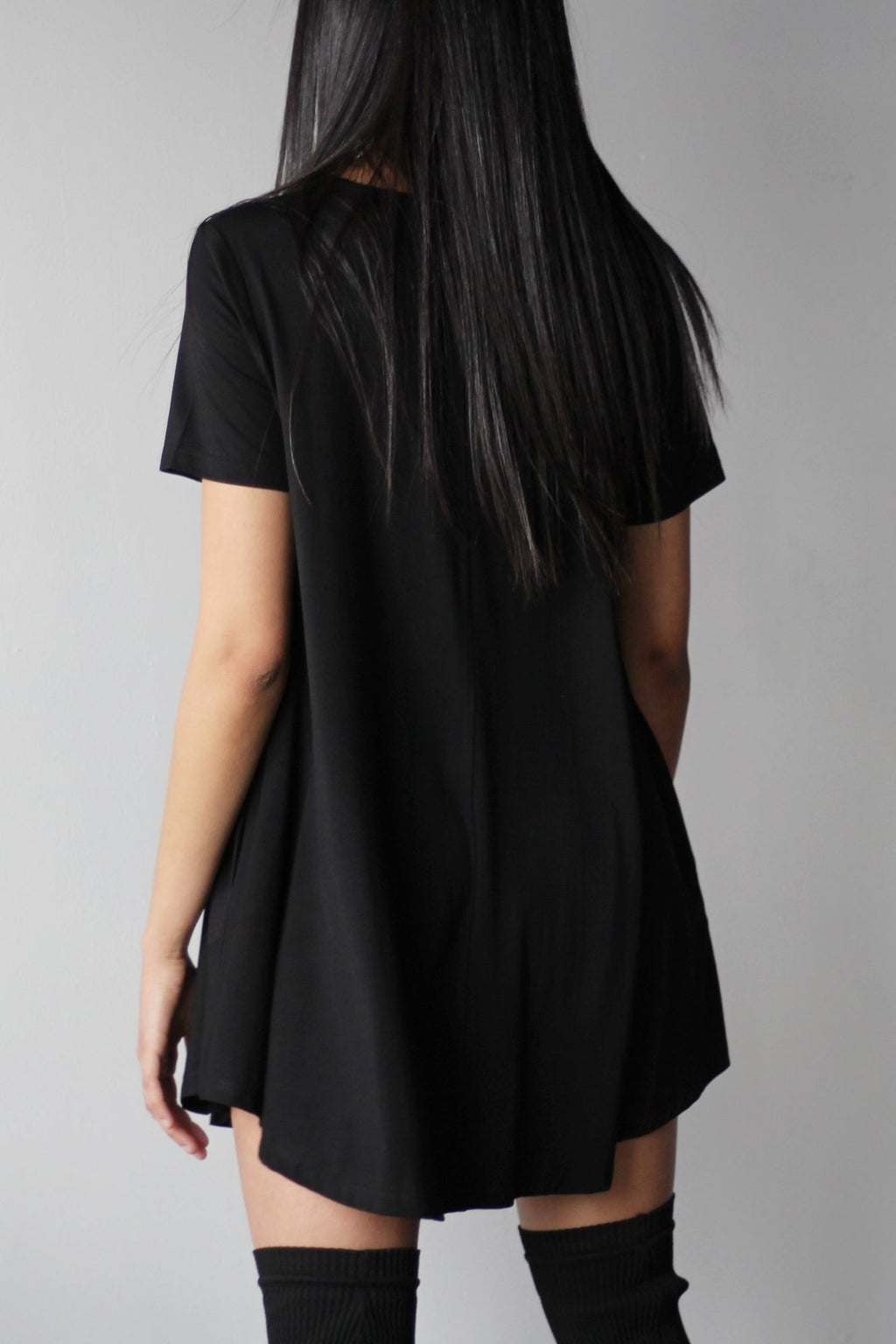 Short Sleeve Pocket Mini Dress - EMMYDEVEAUX