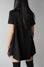 Short Sleeve Pocket Mini Dress - EMMYDEVEAUX