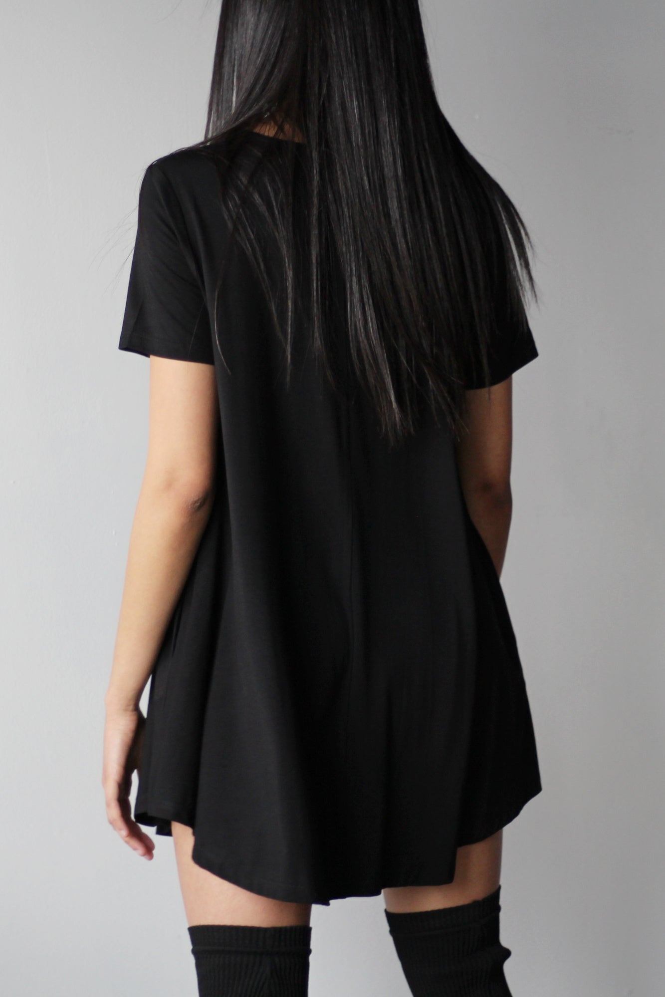 Short Sleeve Pocket Mini Dress - EMMYDEVEAUX