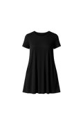 Short Sleeve Pocket Mini Dress - EMMYDEVEAUX