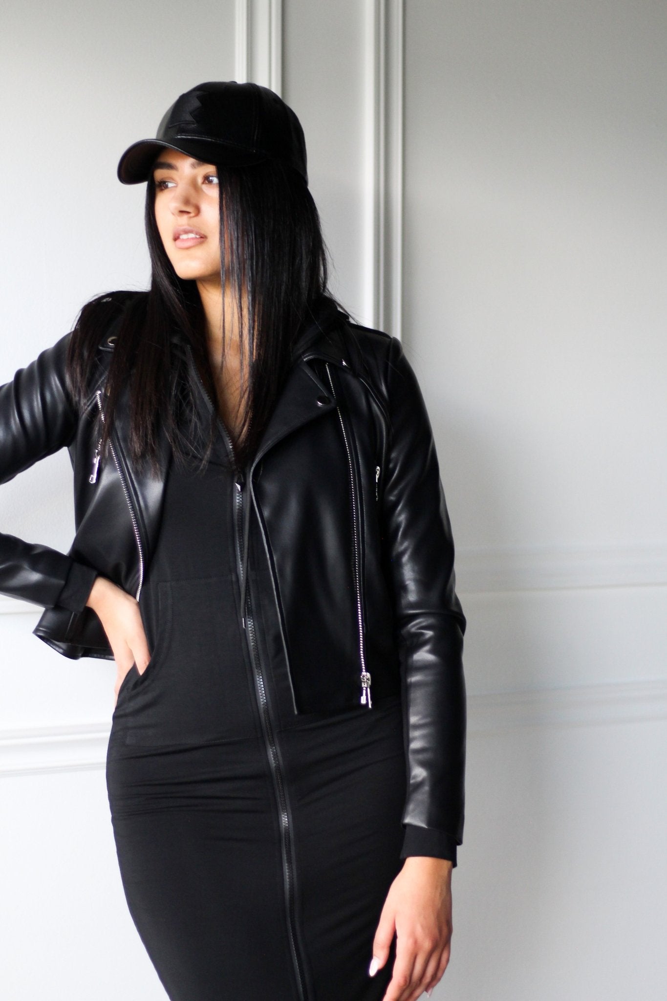 Double Layered Long Hoodie - EMMYDEVEAUX