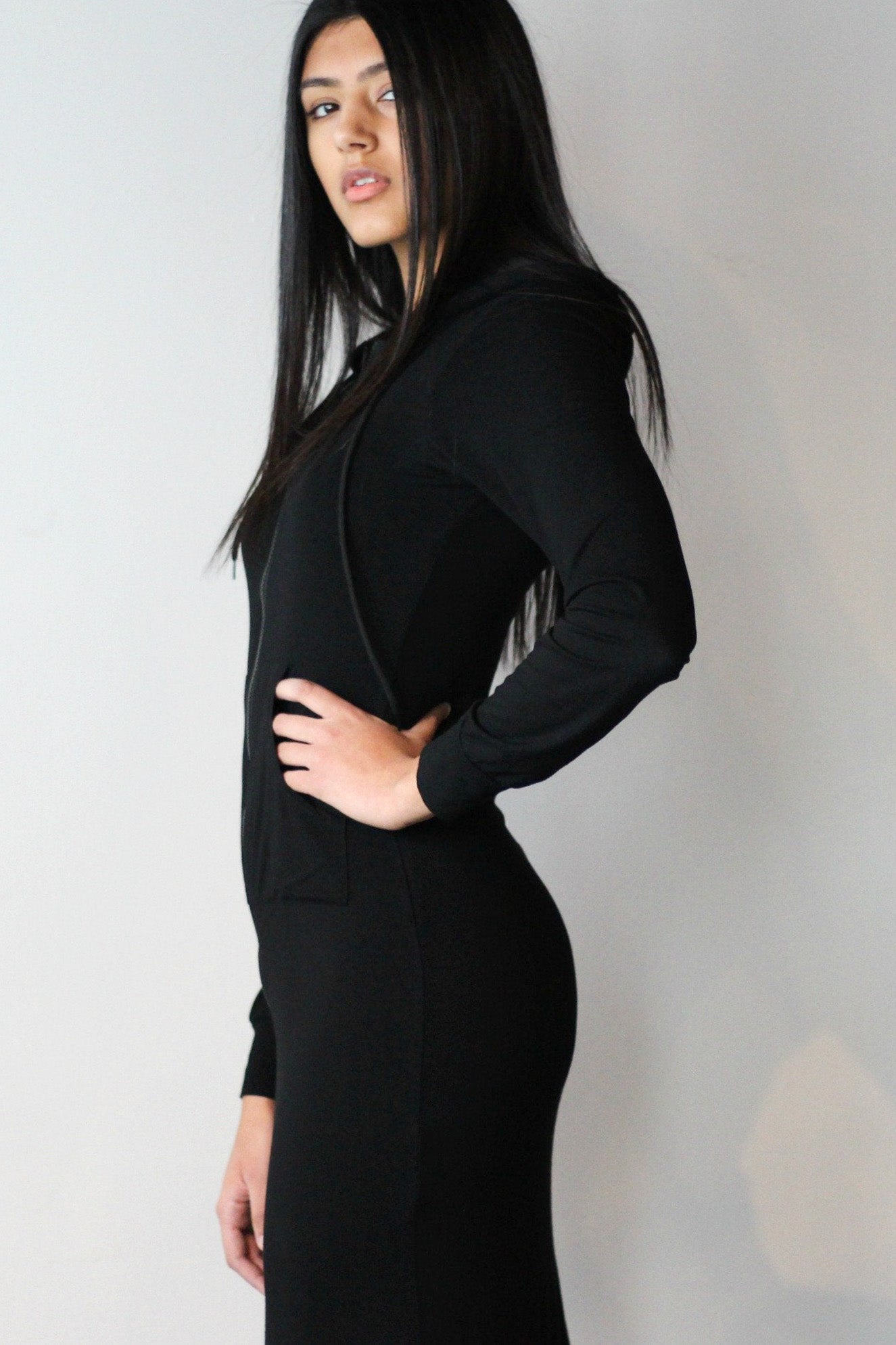 Double Layered Long Hoodie - EMMYDEVEAUX